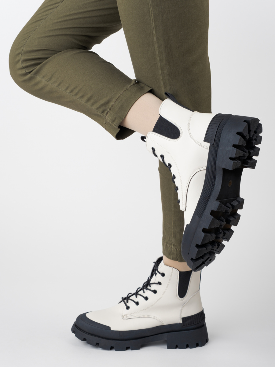 Белые зимние ботинки на зиму БАДЕН - Интернет магазин обуви